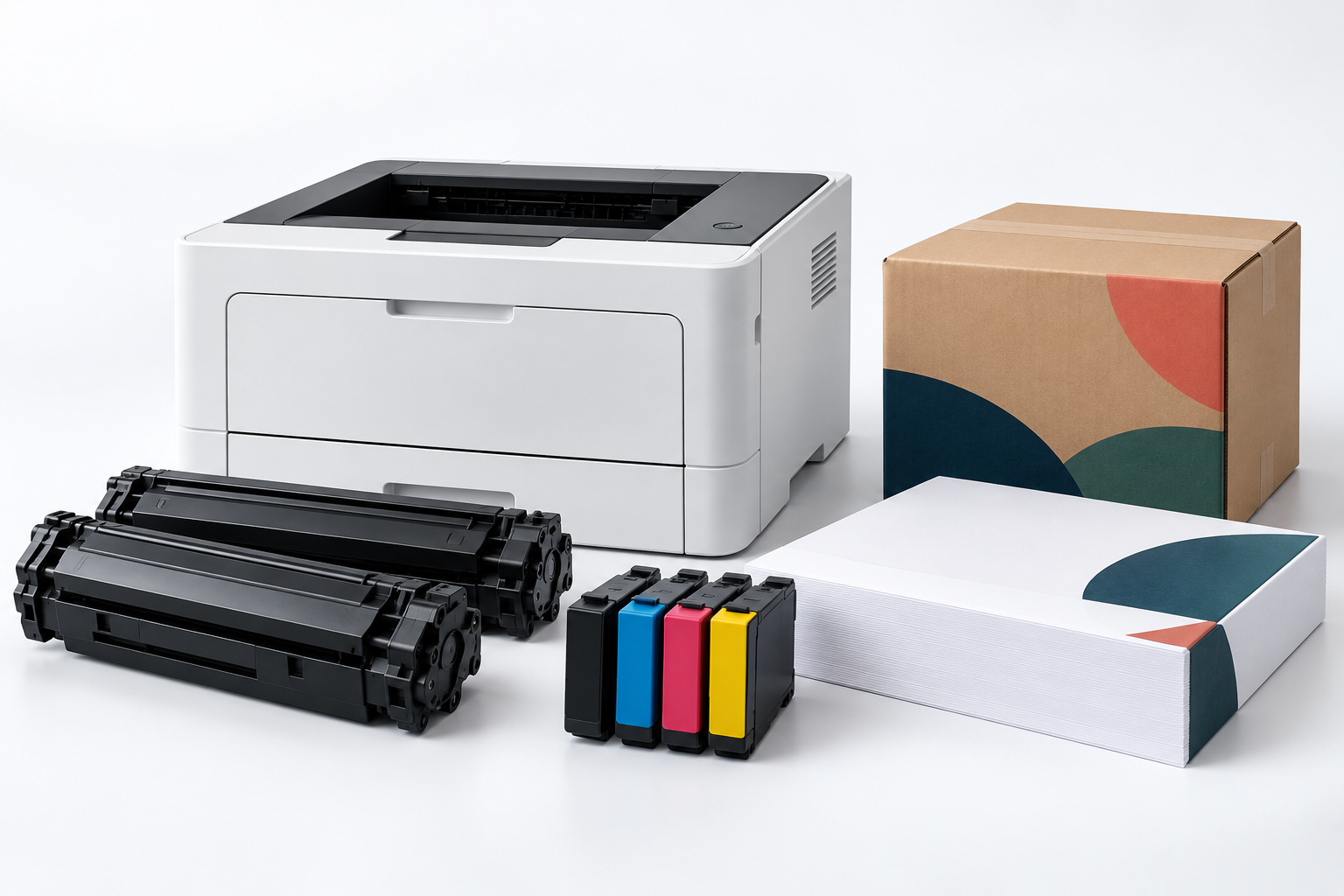 Toner, ink, printer and workplace supplies